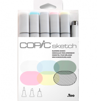 Copic Sketch 6 Blending Basics набор маркеров с кистью