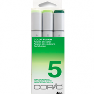 Copic Sketch 3 Color Fusion 5 набор зелёных маркеров - Copic Sketch 3 Color Fusion 5 набор зелёных маркеров