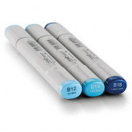 Copic Sketch 3 Color Fusion 2 набор синих маркеров - Copic Sketch 3 Color Fusion 2 набор синих маркеров